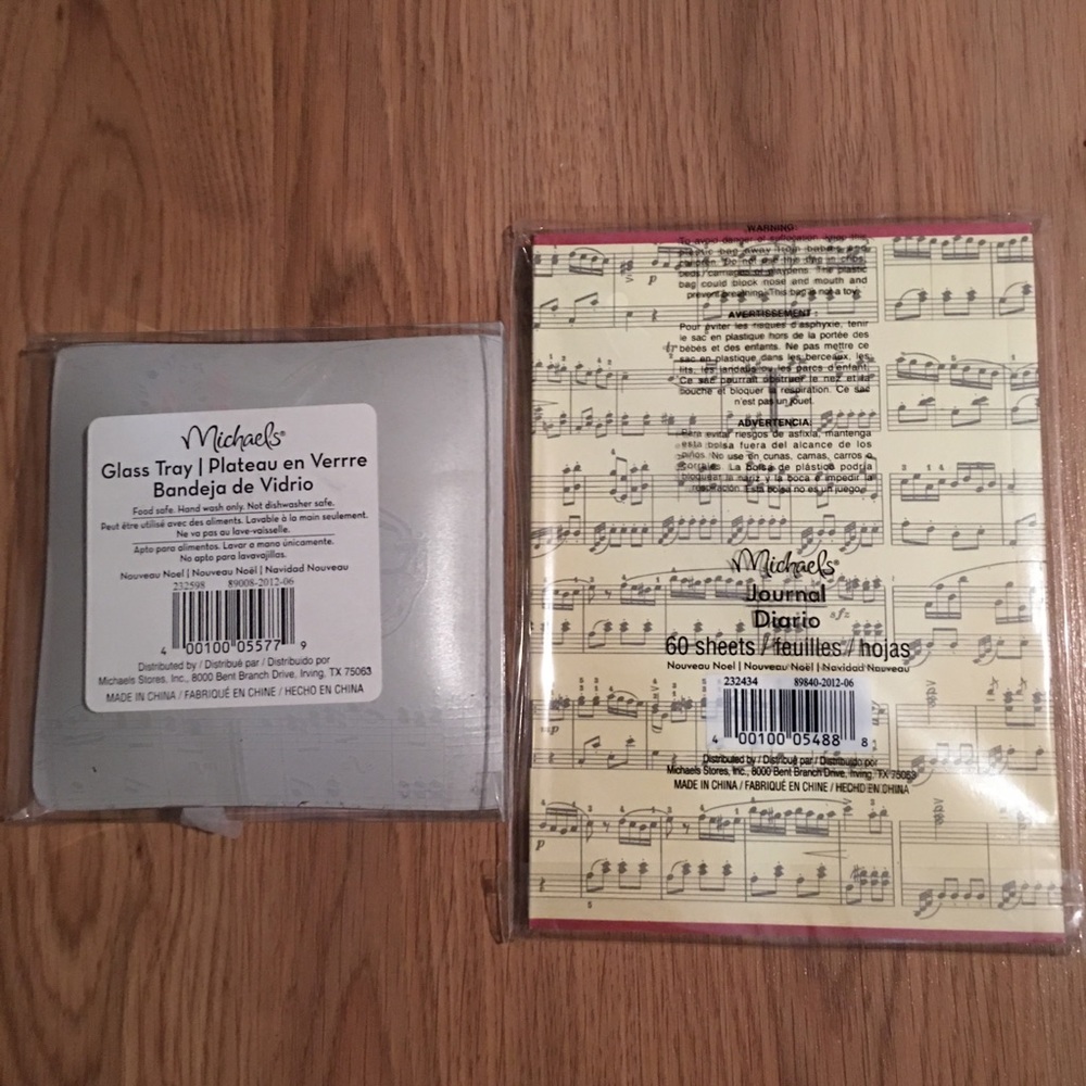 Music Note Journal and Plate - Picture 2 of 2